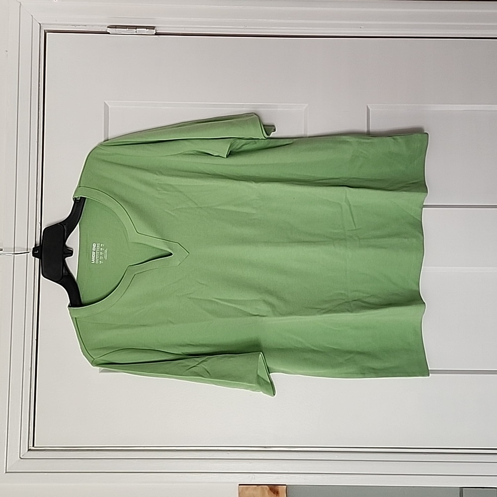 NWOT. Lands'end. Green elbow length sleeve Top. XL
